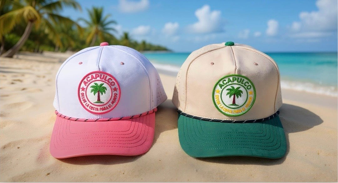 ACAPULCO Snapback – Jungle Green, Sunset Pink — COMING SOON