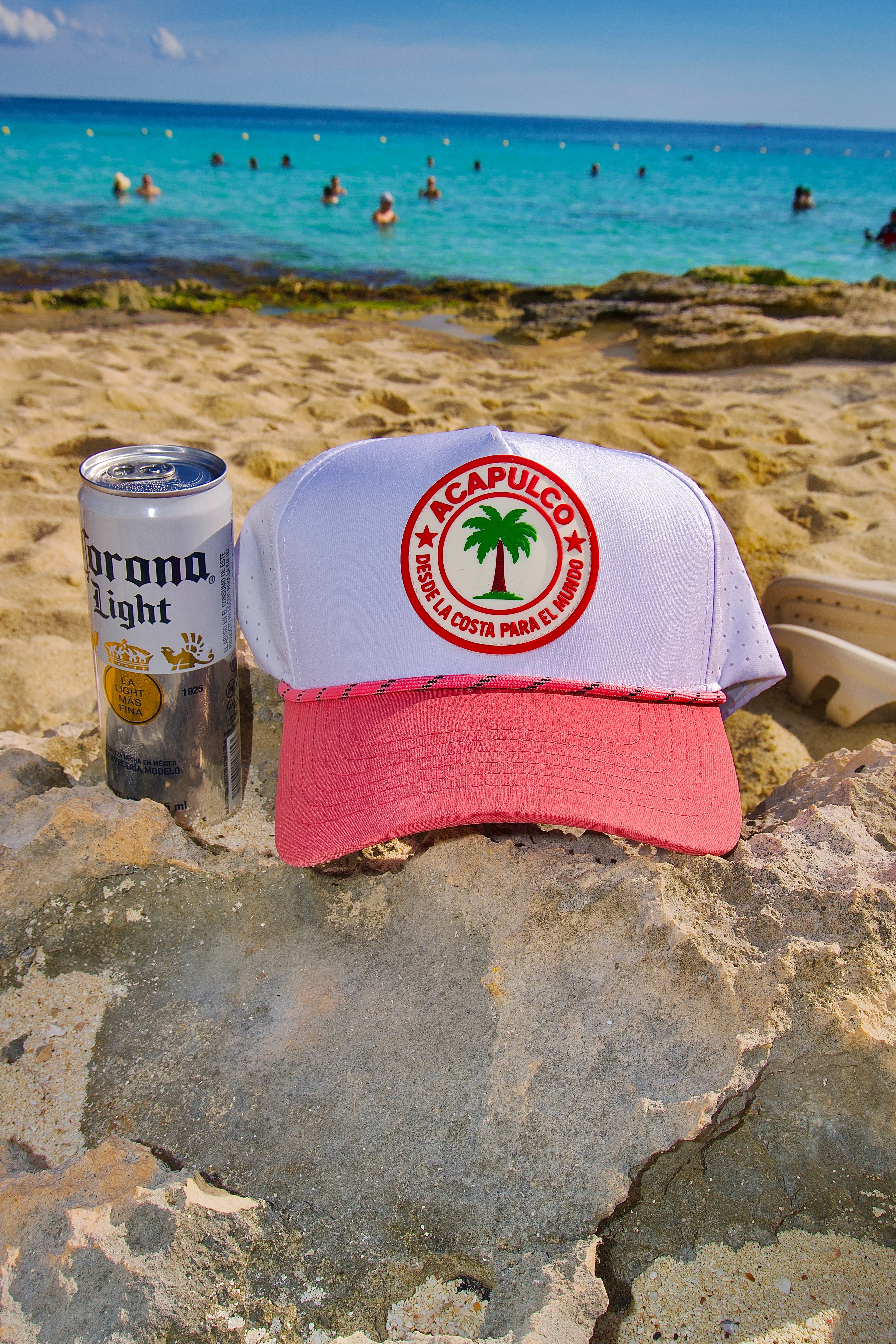 ACAPULCO Snapback – Jungle Green, Sunset Pink
